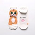 Chaussette chat - Orange
