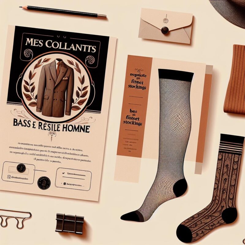 Bas en résille pour homme