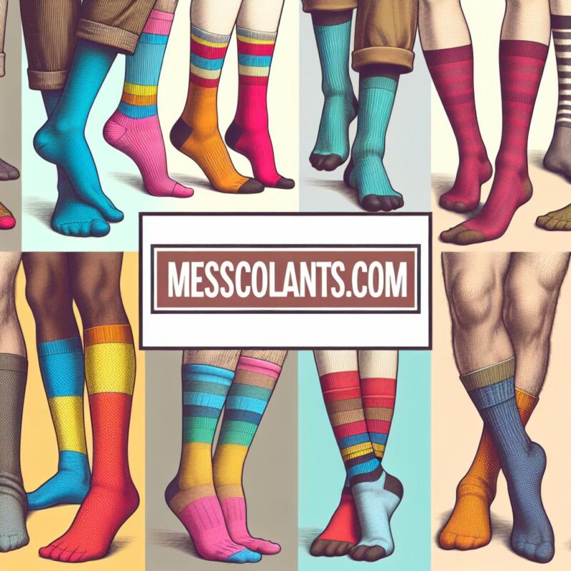 Chaussettes multicolores pour homme