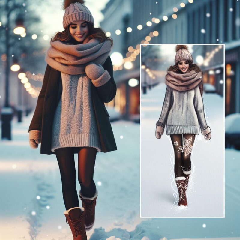 Collants opaques pour hiver