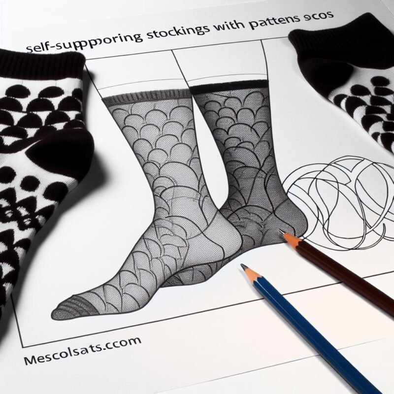 Bas autofixants à motif