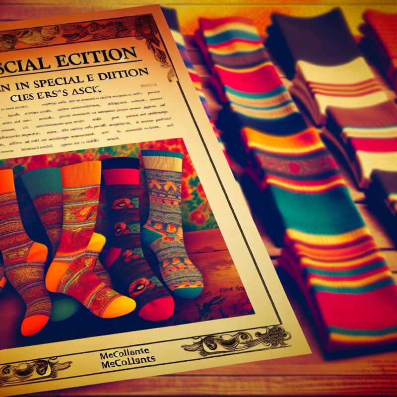Chaussettes au style rétro coloré (édition spéciale)