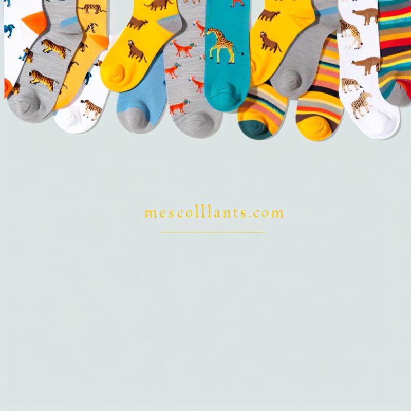 Chaussettes à motif animal