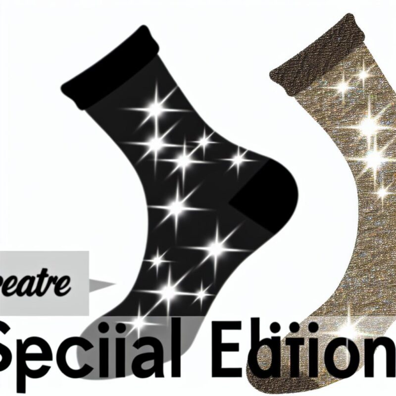 Chaussettes en lurex brillantes (édition spéciale)