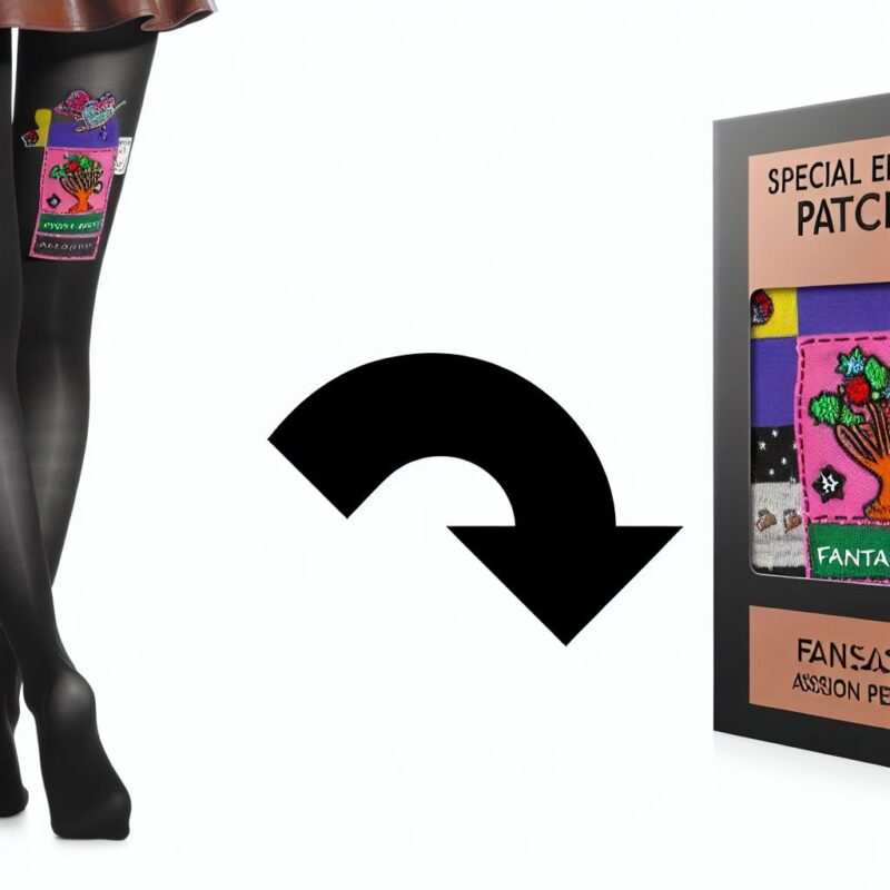 Collants avec patchs fantaisie (édition spéciale)