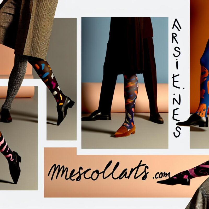 Collants imprimés arty