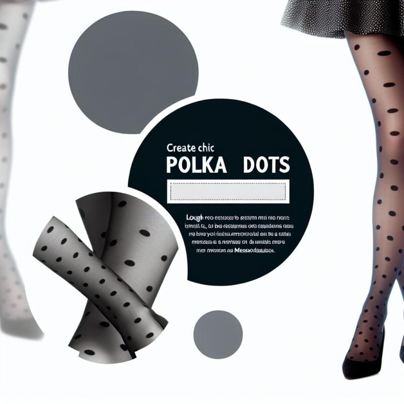 Collants plumetis chics